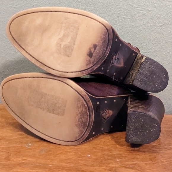 Lucky Brand Brown Sling Back Booties Size 7.5 - Picture 9 of 12